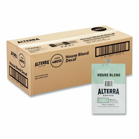 FLAVIA Alterra Decaf House Blend Coffee Freshpack, 0.25 oz Pouch, 100PK 48013